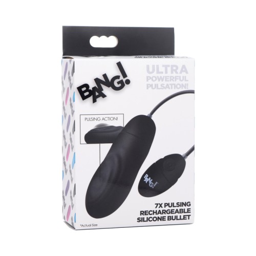 BANG! 7X Rechargeable Pulsing Bullet Vibrator