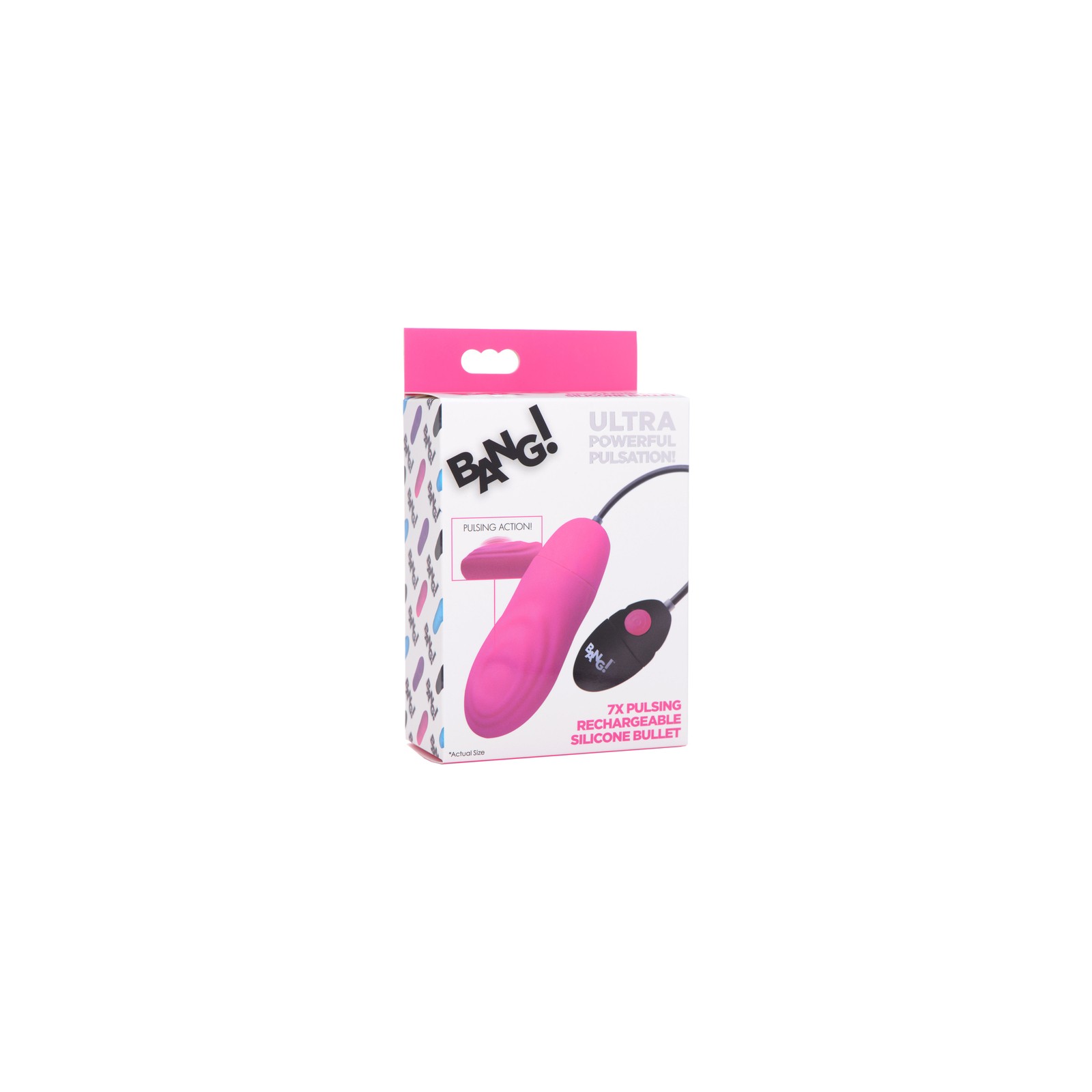 BANG! 7X Pulsing Rechargeable Bullet - Intense Pleasure