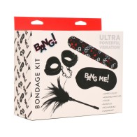 BANG! XL Bondage Kit with Bullet, Cuffs, Tickler, Blindfold