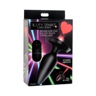 Booty Sparks Laser Heart Anal Plug for Couples