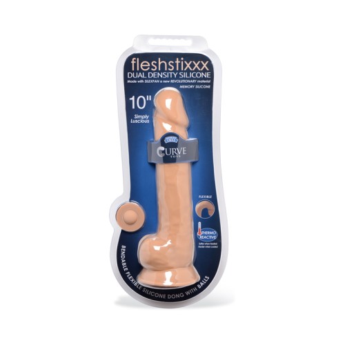 10 inch Silicone Dildo with Balls for Realistic Pleasure