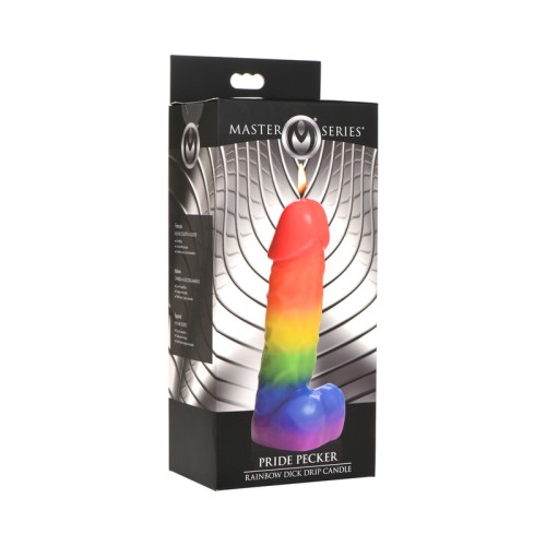 Master Series Pride Pecker Candle for Playful Ambience