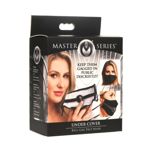 Máscara de Cara con Gag de Bola Oculta Master Series para Diversión Kinky