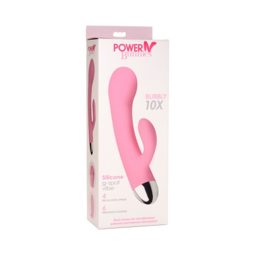 Vibrador G-Spot de Silicona Power Bunnies Bubbly 10X