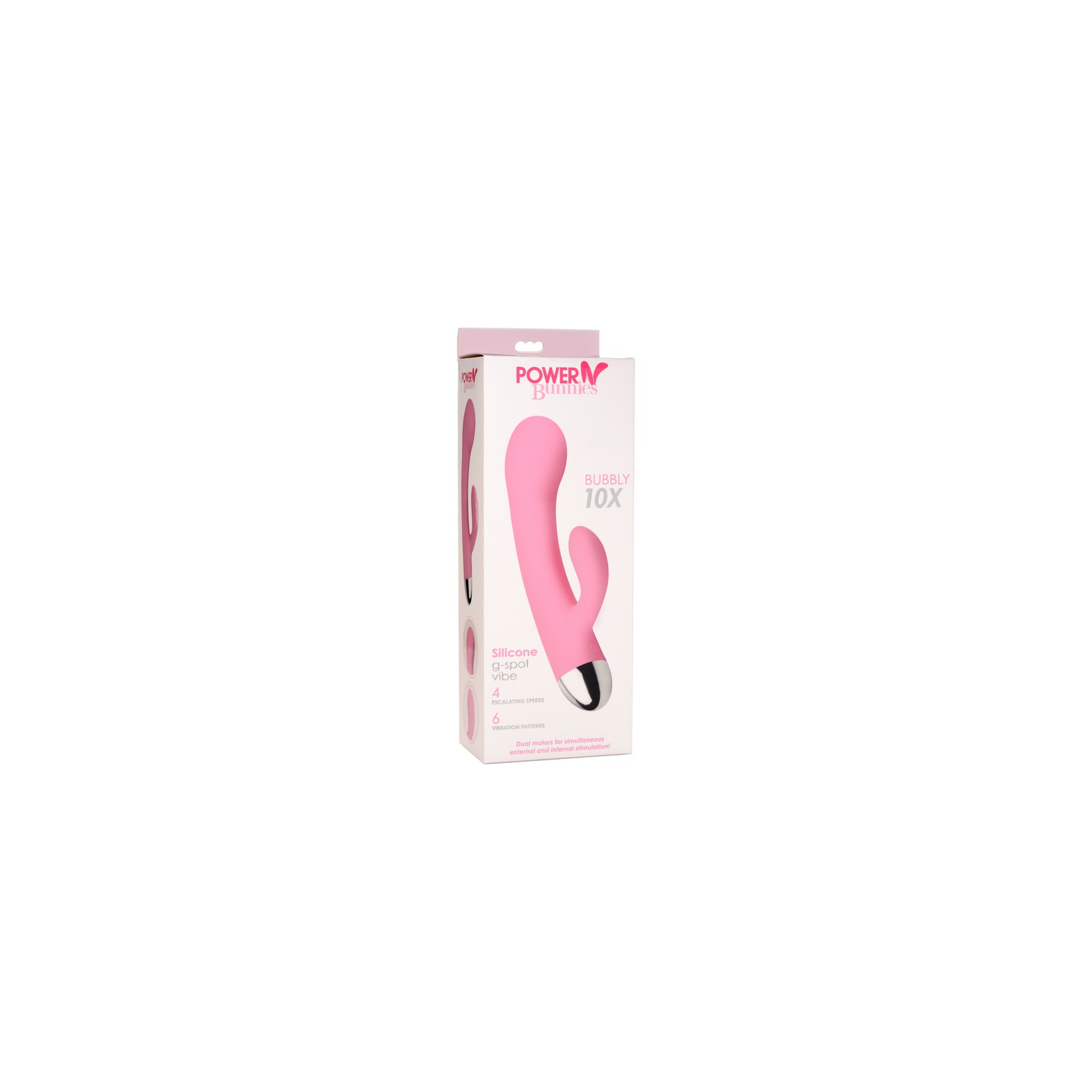 Vibrador G-Spot de Silicona Power Bunnies Bubbly 10X