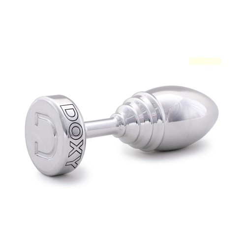 Doxy Ribbed Metal Butt Plug