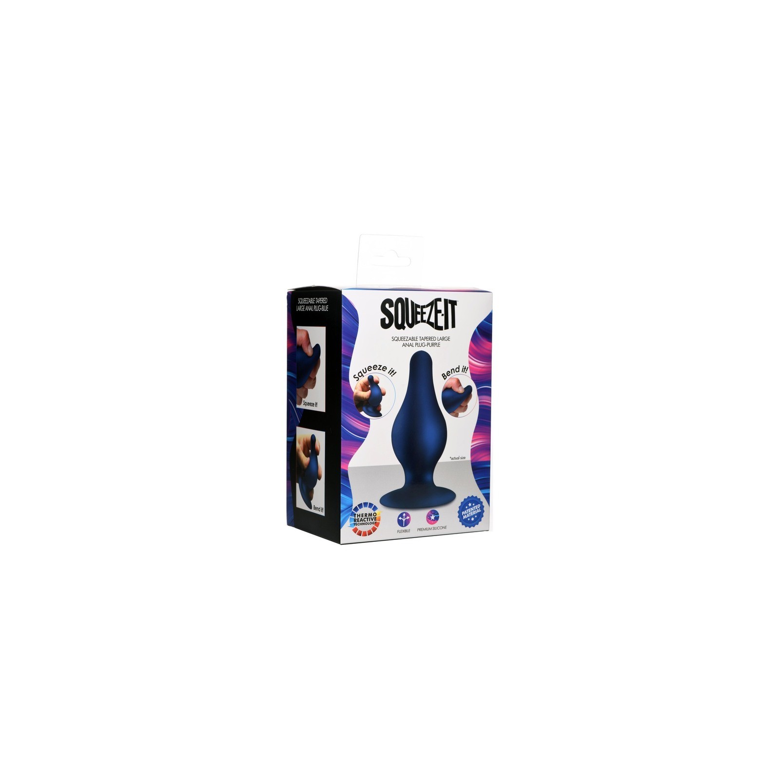 Squeeze It Squeezable Tapered Large Anal Plug