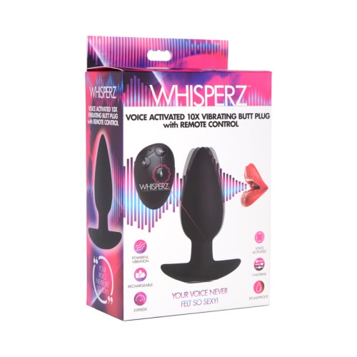 Plug Anal Activado por Voz Whisperz para Placer Definitivo