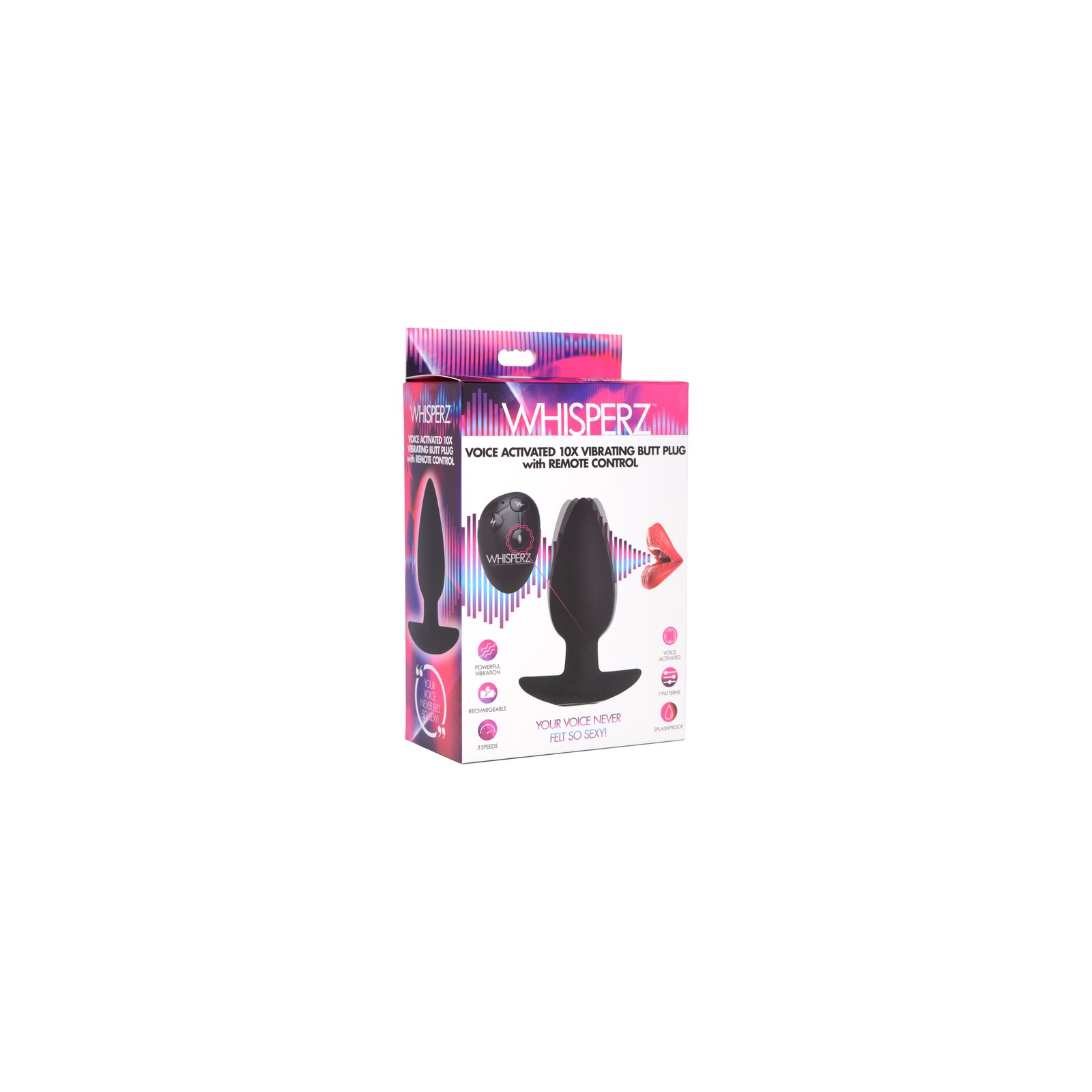 Plug Anal Activado por Voz Whisperz para Placer Definitivo