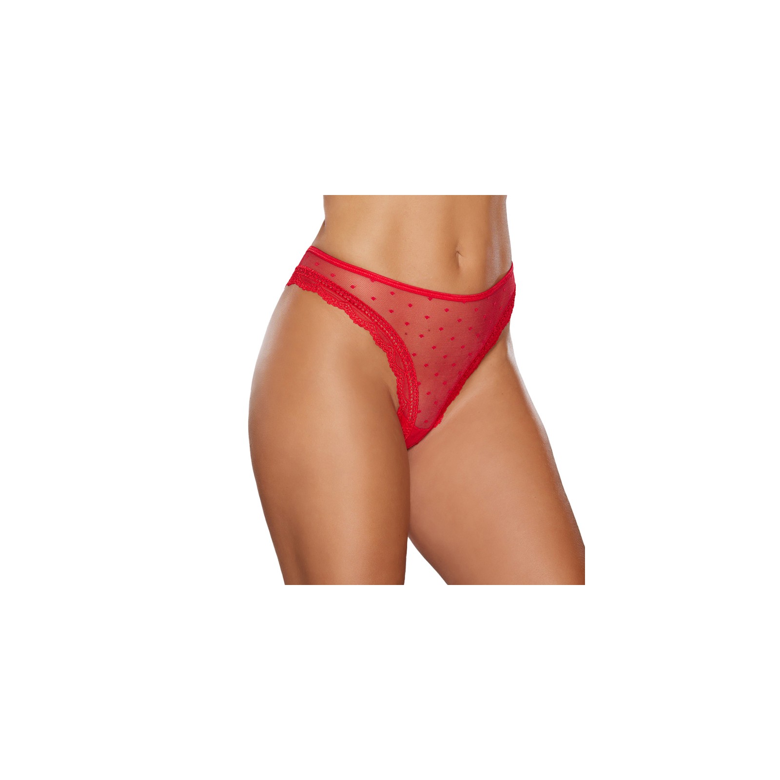 Tanga Transparente con Lunares Allure