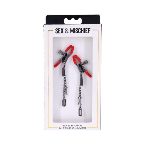 Sportsheets Ex's & Oh's Nipple Clamps