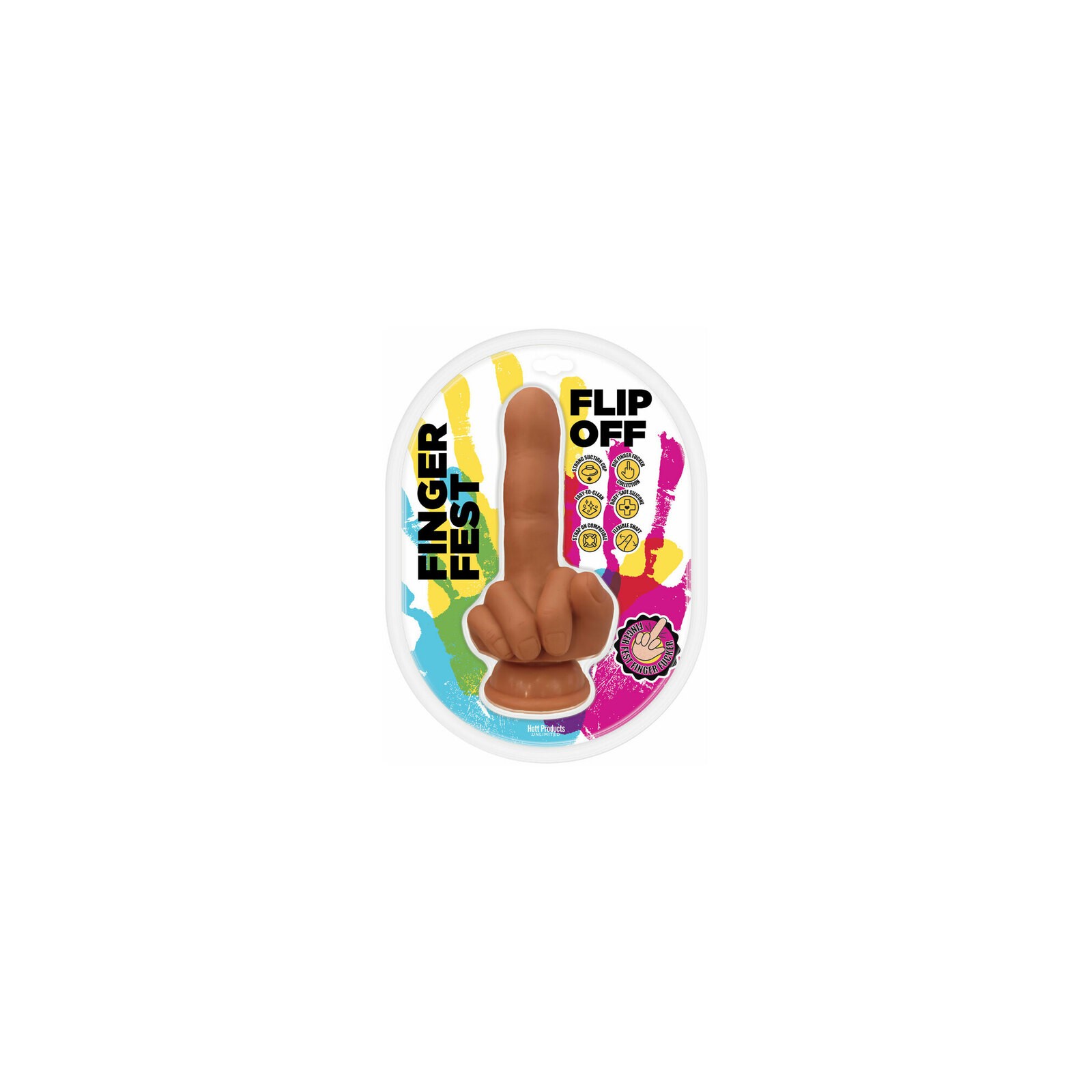 Dildo Finger Fest Flip Off - Tan