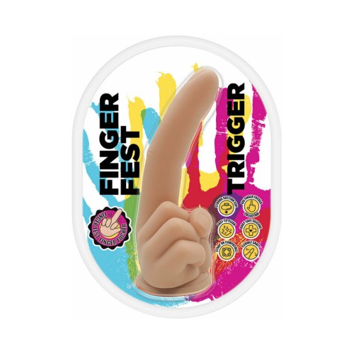 Finger Fest Trigger Dildo with Suction Cup