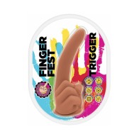 Dildo Finger Fest con Gatillo Beige