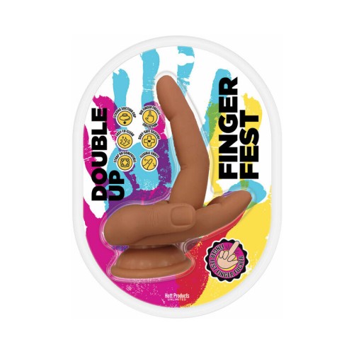 Dildo Doble Finger Fest Color Tan