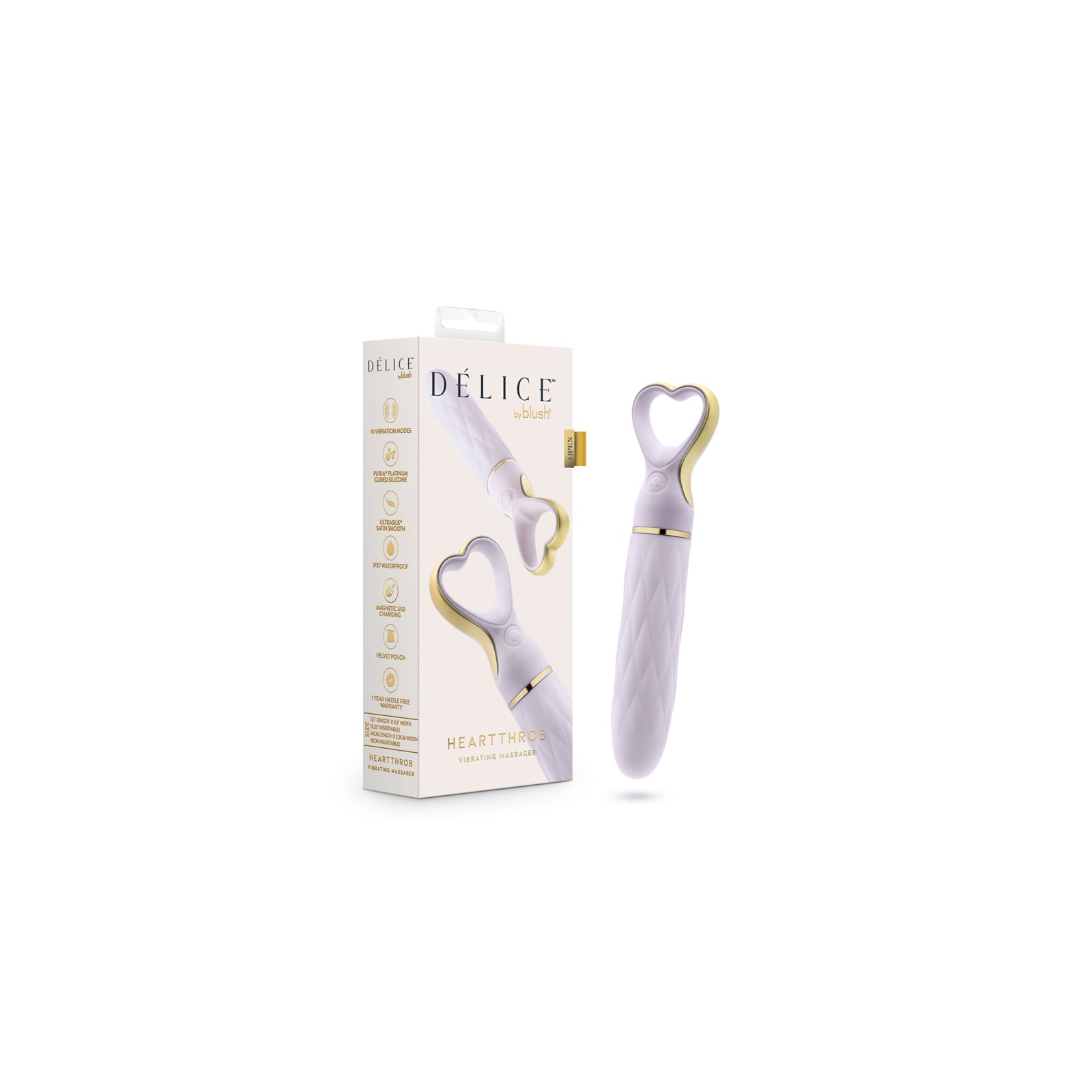 Delice Heartthrob Lavender Love Vibrator for Ultimate Pleasure