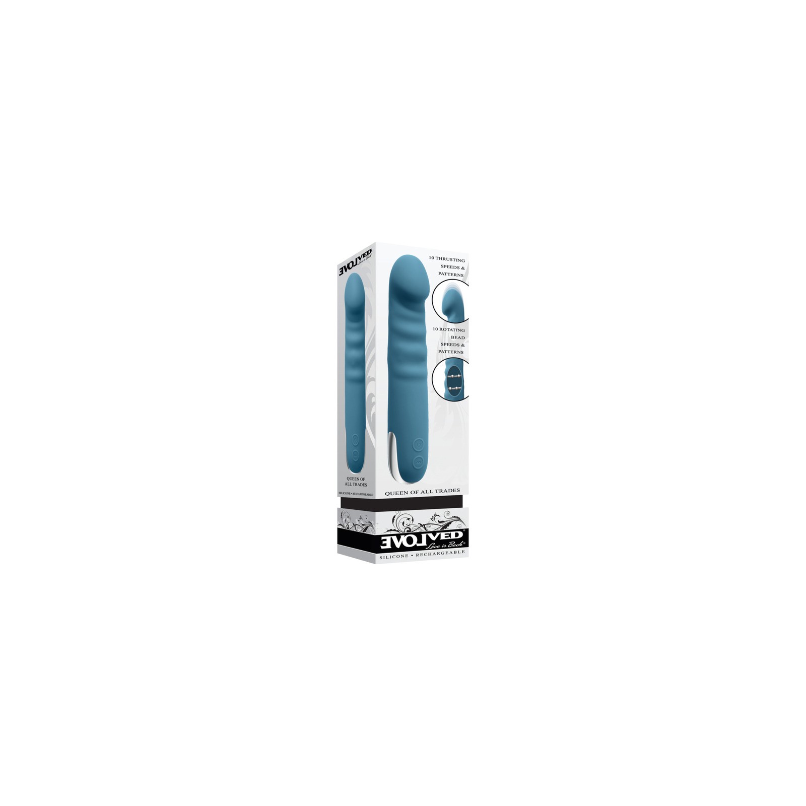 Evolved Queen Of All Trades Vibrator with Rechargeable Features