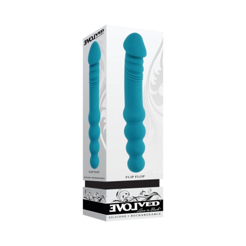 Evolved Flip Flop Dual-Ended Vibrator - Teal