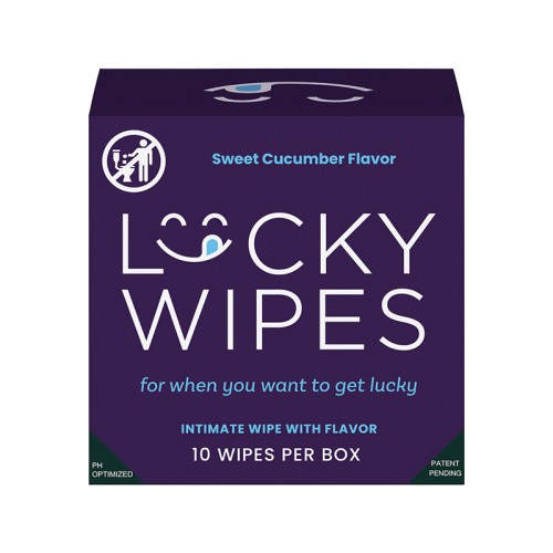 Sweetums Lucky Wipes Sabor Pepino Paquete de 10