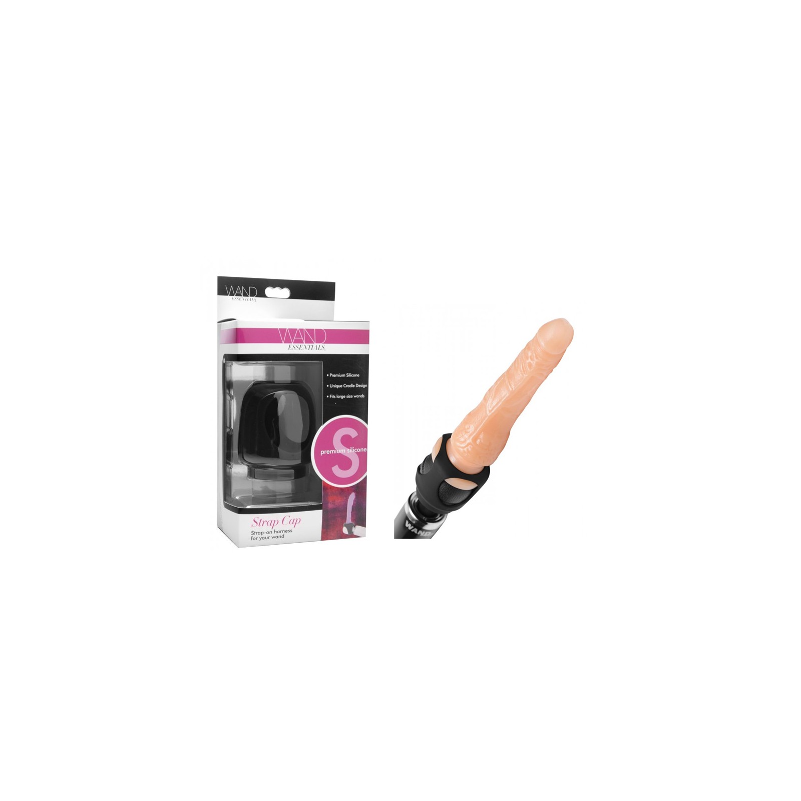 Wand Essentials Silicone Strap Cap Harness