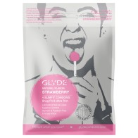 Glyde Organic Strawberry Condoms 4pk - Vegan & Fair Trade