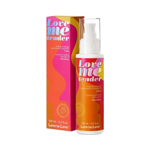 Love to Love Me Tender Strawberry Massage Oil - 3.3 oz