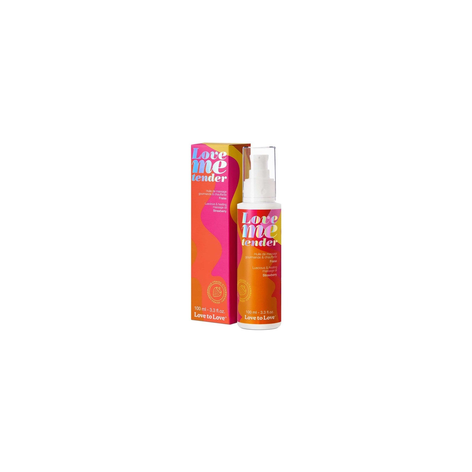 Love to Love Me Tender Strawberry Massage Oil - 3.3 oz