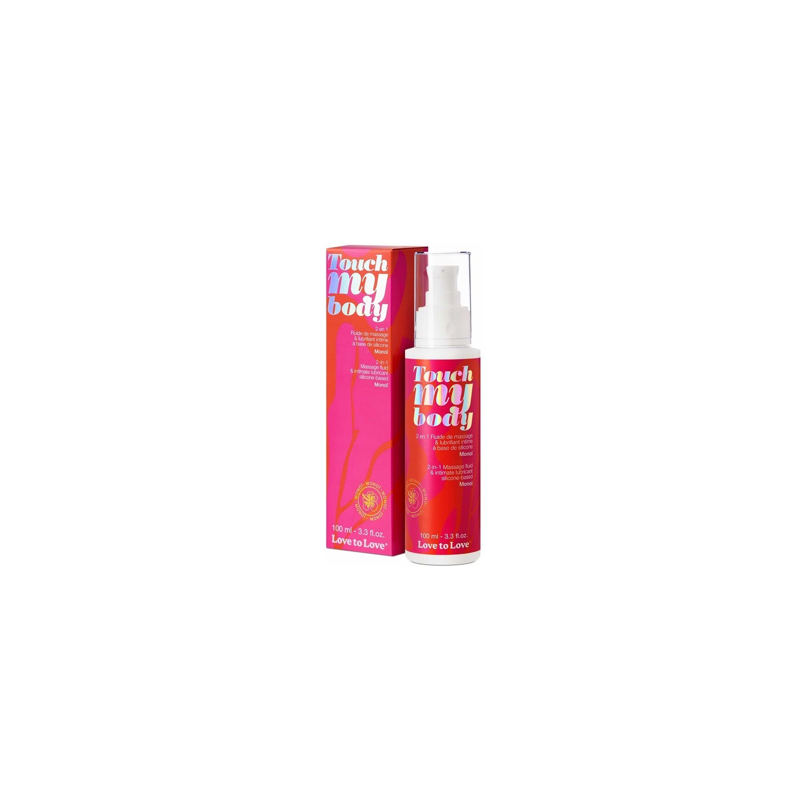 Love to Love Touch My Body 2-in-1 Massage Fluid & Intimate Lubricant Monoi