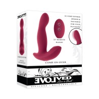 Remote-Controlled Come-Hither Vibrator Burgundy