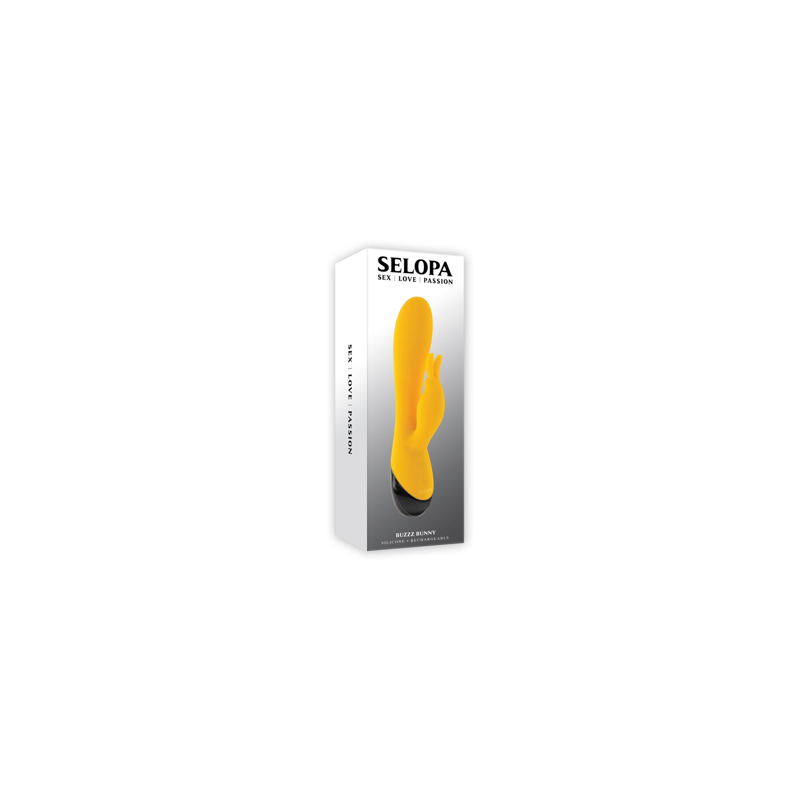 Vibrador Conejo Recargable Flexible Amarillo