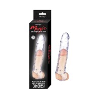 Extensor de Pene Mágico y Correa para Testículos 6.5 Pulgadas Transparentes