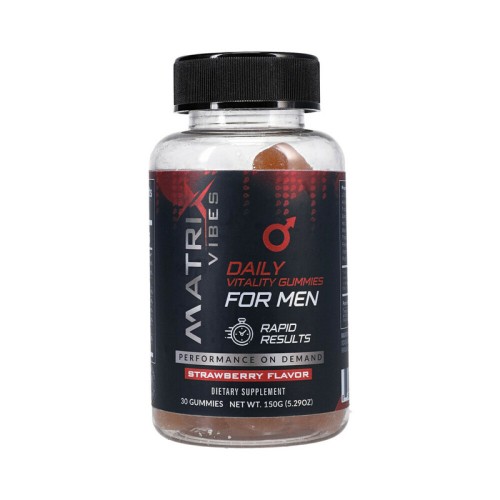 Matrix Daily Vitality Gummies for Men Strawberry Flavor