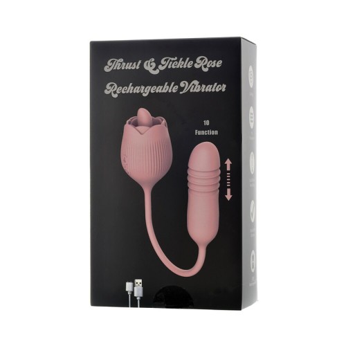 Vibrador Recargable Rosa Thrust & Tickle Adam & Eve