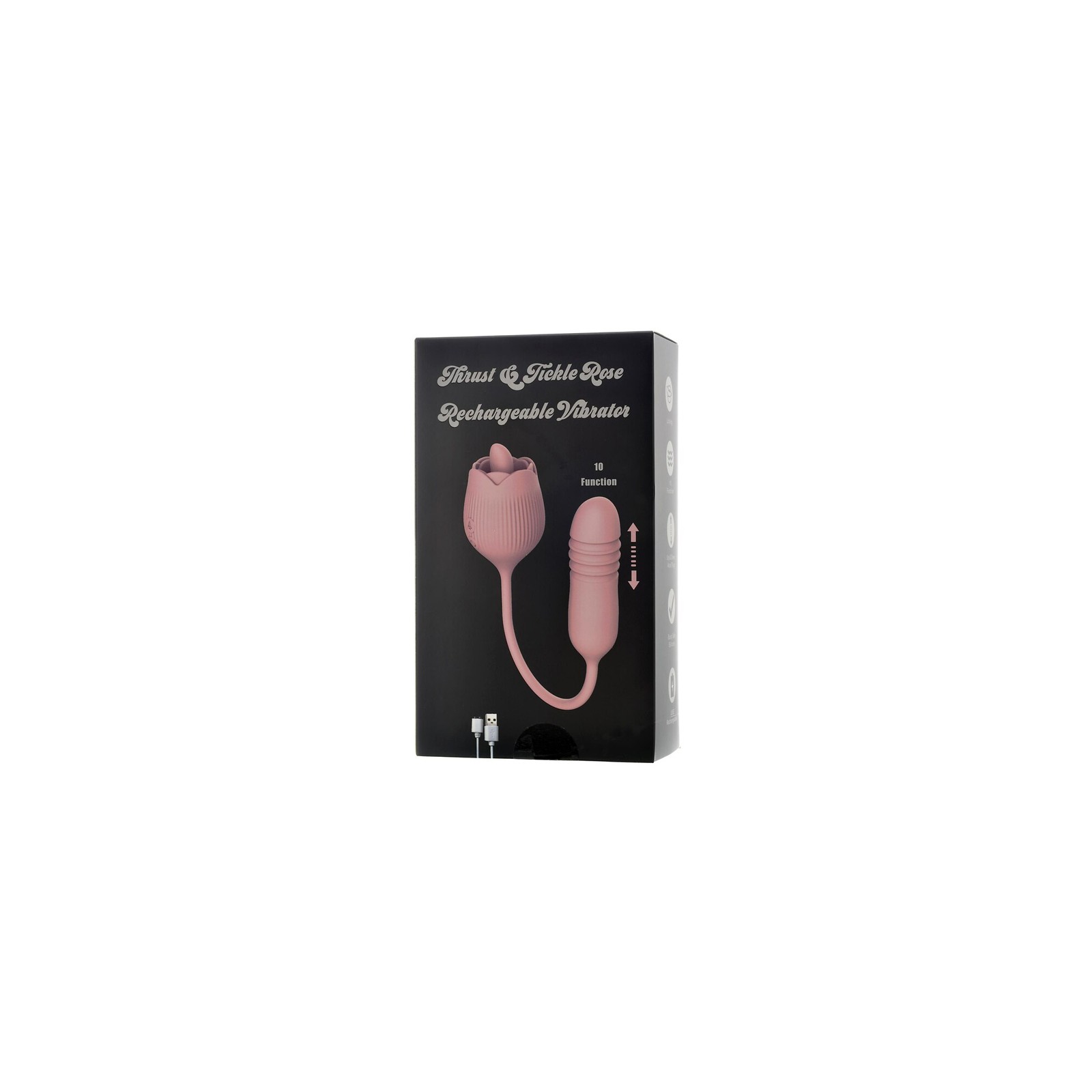 Adam & Eve Thrust & Tickle Rose Rechargeable Vibrator