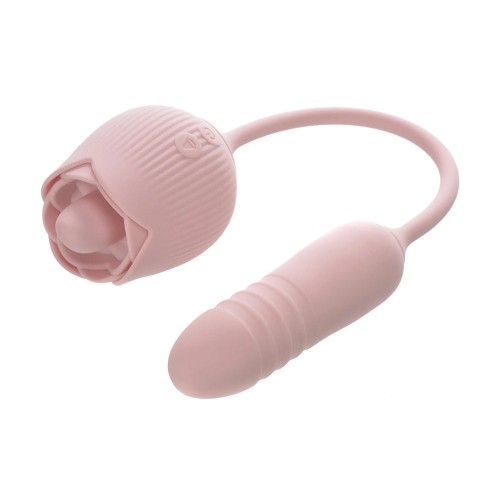 Adam & Eve Thrust & Tickle Rose Rechargeable Vibrator