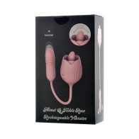 Adam & Eve Thrust & Tickle Rose Rechargeable Vibrator