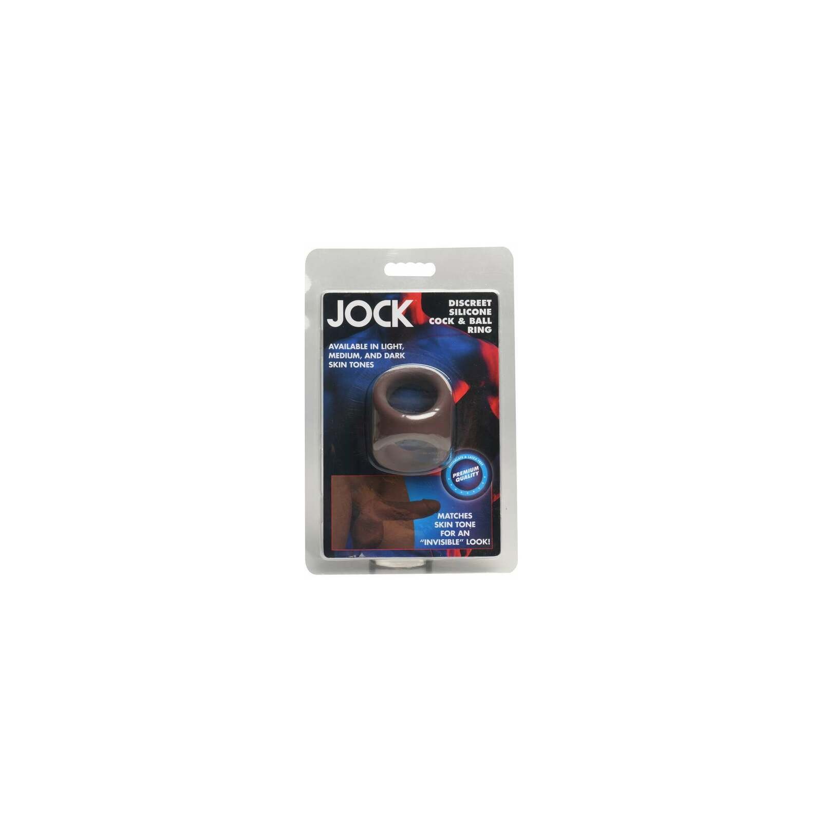 JOCK Dark Silicone Cock & Ball Ring - Pleasure Enhancement