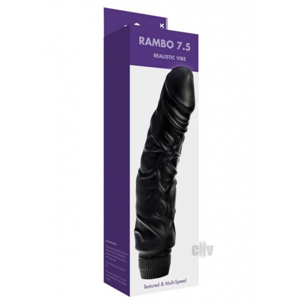 Kinx Rambo 7 Realistic Vibrator Black Os - Abs Holdings