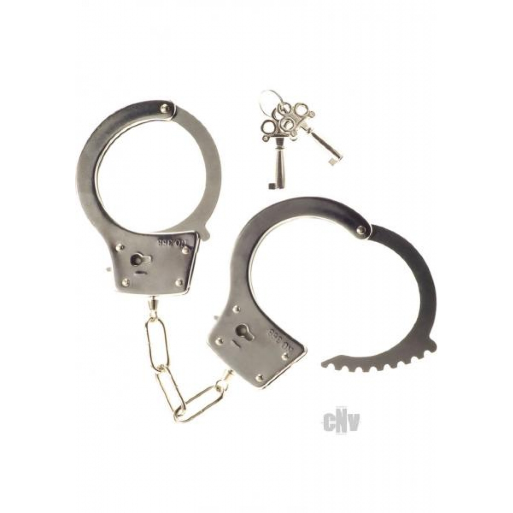 Heavy Metal Handcuffs - Silver Kink