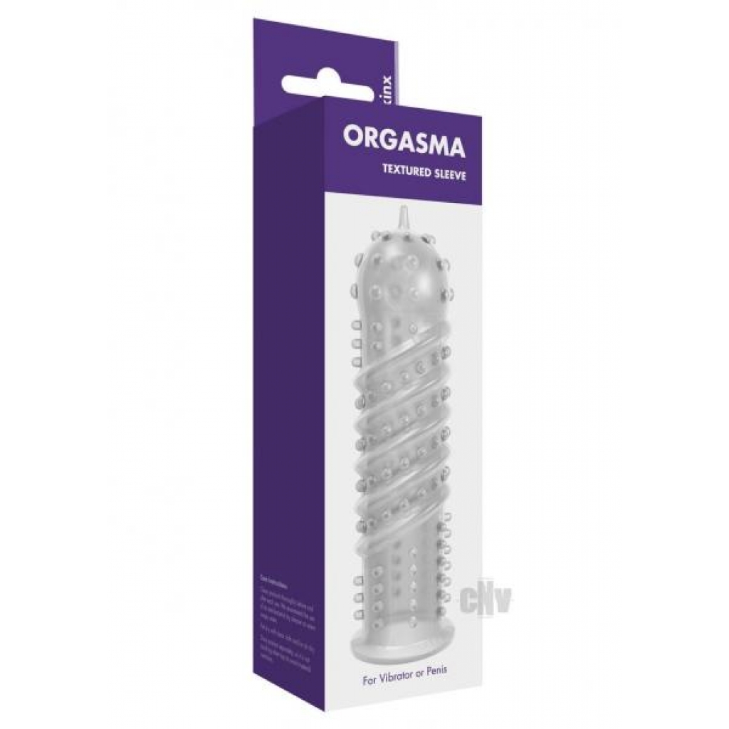 Kinx Orgasma Sleeve Clear Os - Abs Holdings