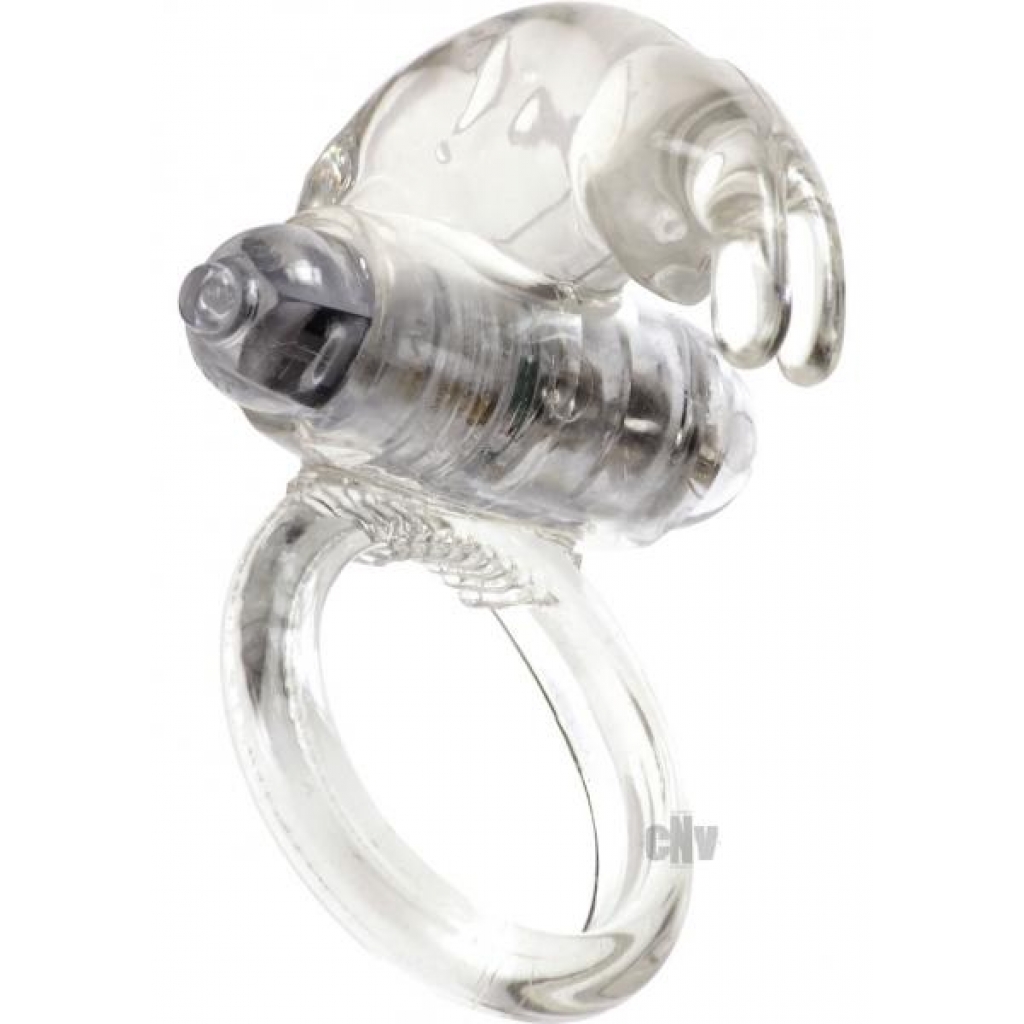 Classic Rabbit Cock Ring - Clear Linx