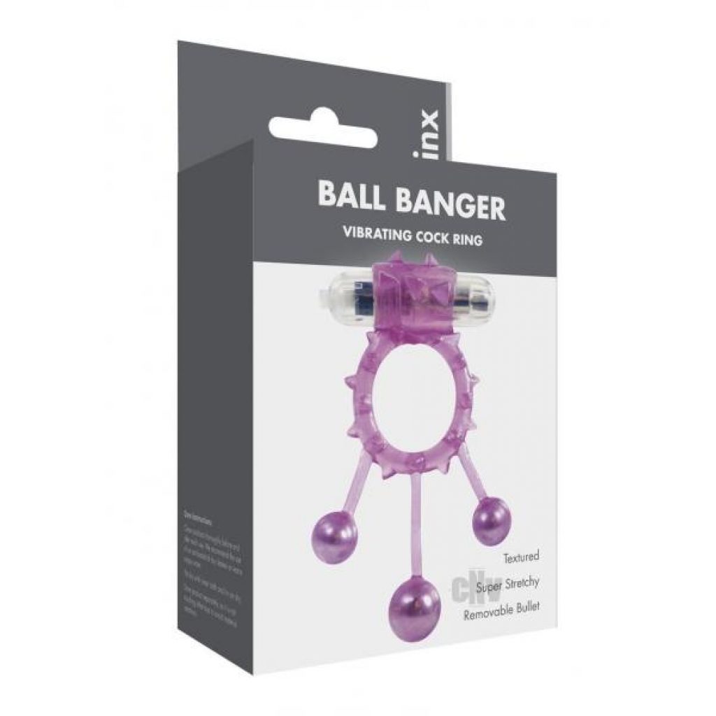 Linx Ball Banger Cock Rings - Purple - One Size