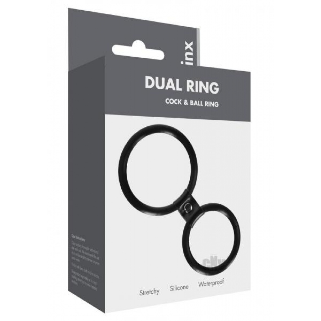 Linx Dual Ring Cock Ring Black Os - Abs Holdings