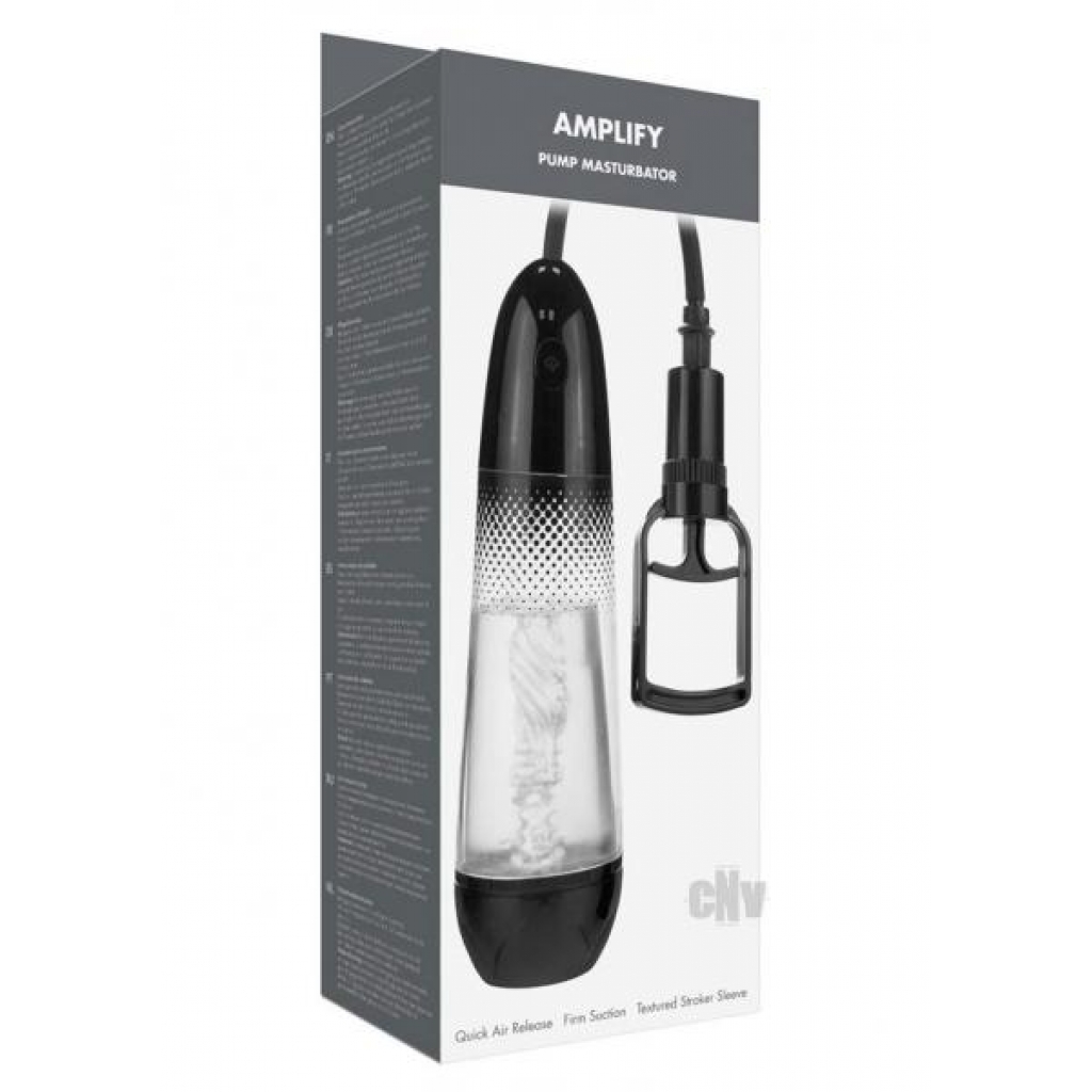 Linx Amplify Pump Masturbator - Clear/Black