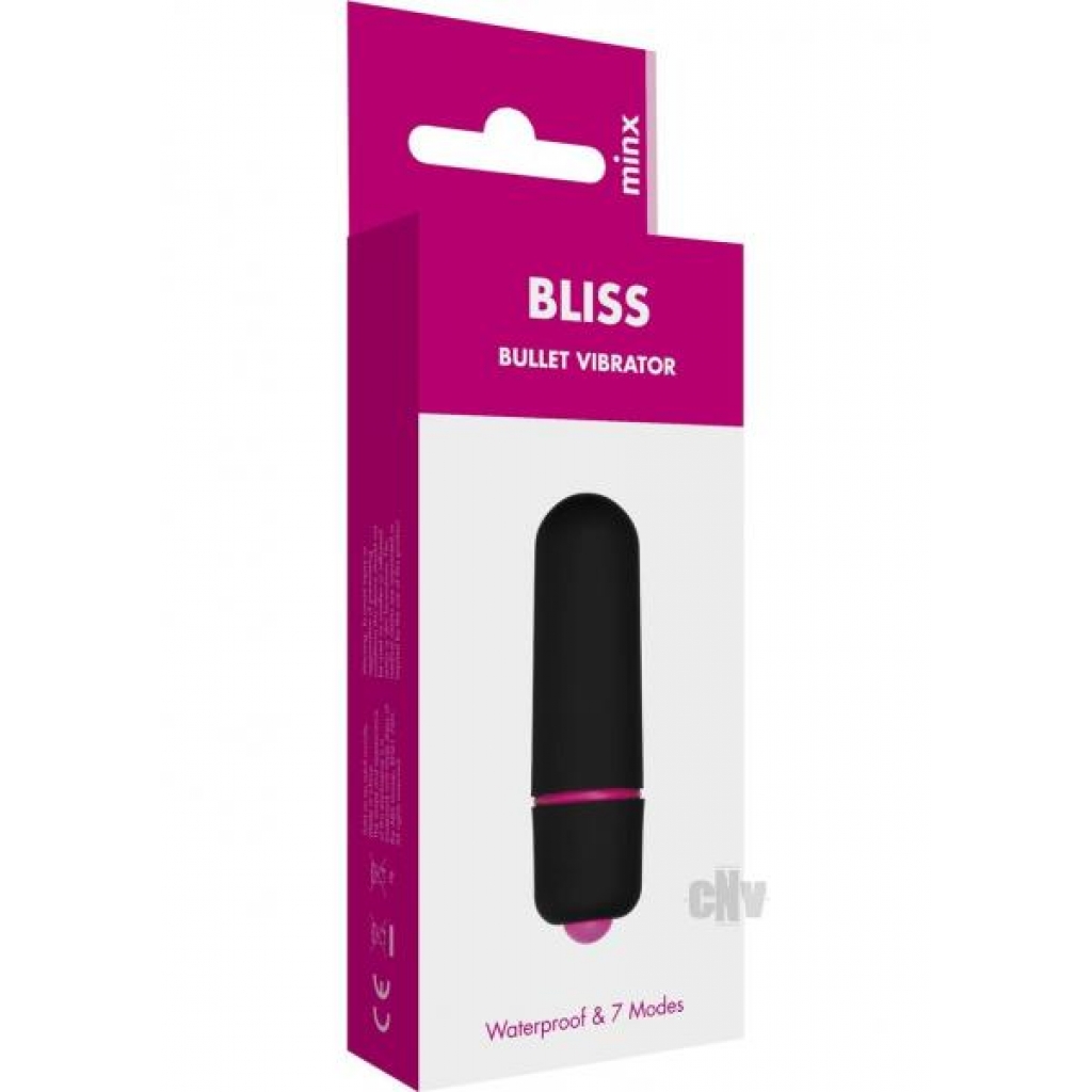 Minx Bliss 7 Mode Mini Bullet Vibe Black - Abs Holdings