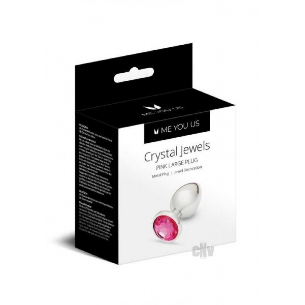 Myu Crystal Jewels Large Pink Plug - Elegant Pleasure