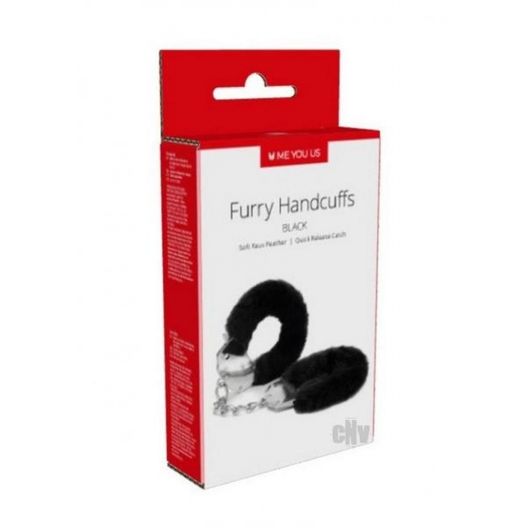 Myu Furry Handcuffs Black - Abs Holdings