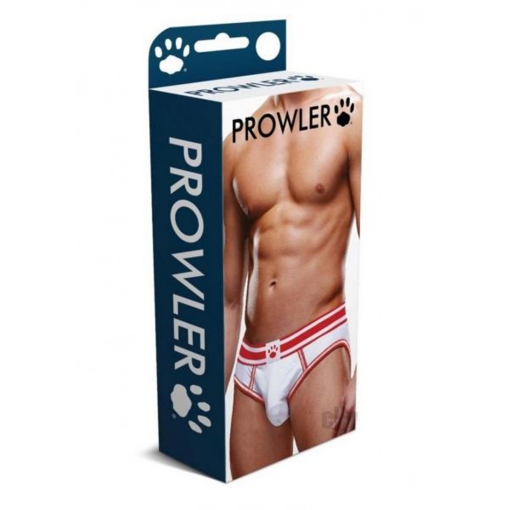 Prowler White/red Open Brief Lg - Prowler