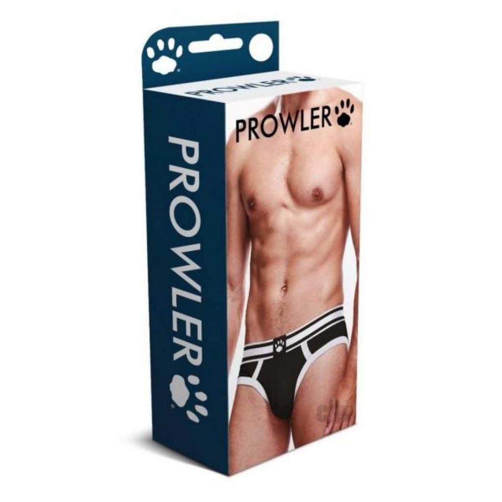 Sleek Black & White Men's Briefs by Prowler