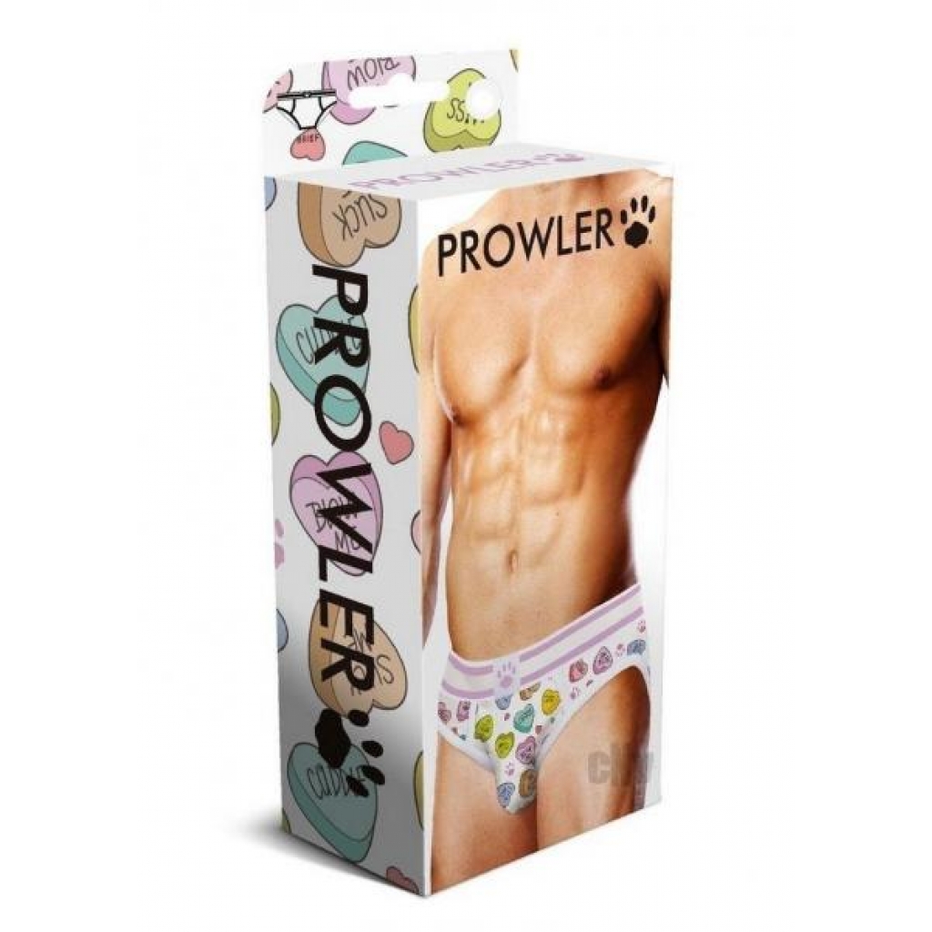 Prowler Candy Hearts Briefs Xl Wht - Prowler